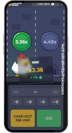 Chicken Road Spiel – Gewinn mit x3,36 Multiplikator